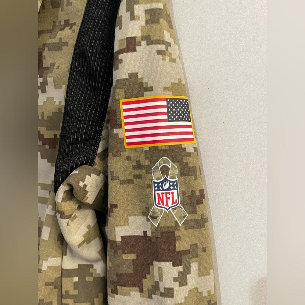 Nike Dallas Cowboys Salute to Service Boys Camo Hoodie. Size Large. NFL. Dri-fit - Picture 13 of 16